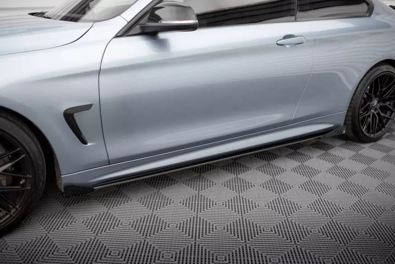Maxton Design Street Pro Seitenschweller Flaps (Paar) für BMW 4er F32 F33 F36 M-Paket Schwarz – Ansicht 3