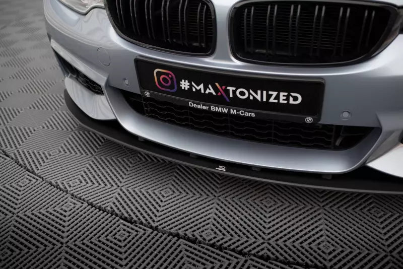 Maxton Design Street Pro Frontlippe für BMW 4er F32 F33 F36 M-Paket Schwarz – Ansicht 3
