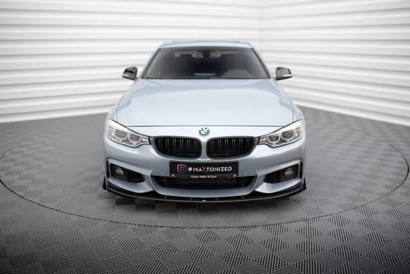 Maxton Design Street Pro Frontlippe mit Flaps für BMW 4er F32 F33 F36 M-Paket Schwarz – Ansicht 2