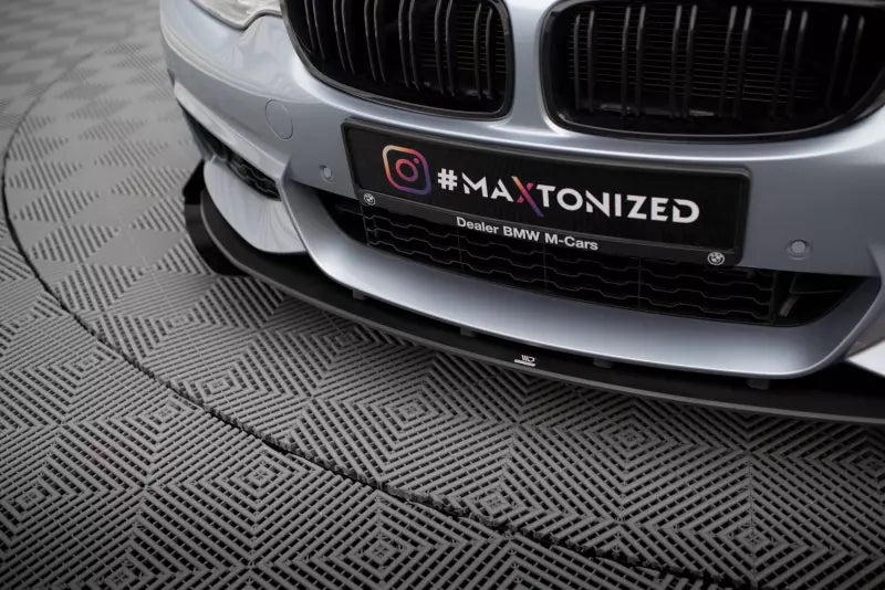 Maxton Design Street Pro Frontlippe mit Flaps für BMW 4er F32 F33 F36 M-Paket Schwarz – Ansicht 3