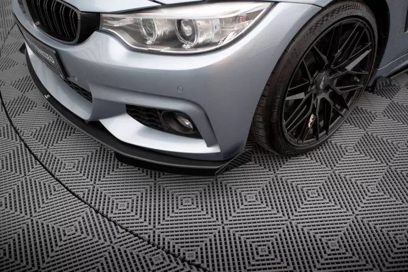 Maxton Design Street Pro Frontlippen Flaps (Paar) für BMW 4er F32 F33 F36 M-Paket Schwarz – Ansicht 4