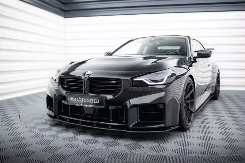 Maxton Design Street Pro Frontlippe für BMW M2 G87 Schwarz matt – Ansicht 1