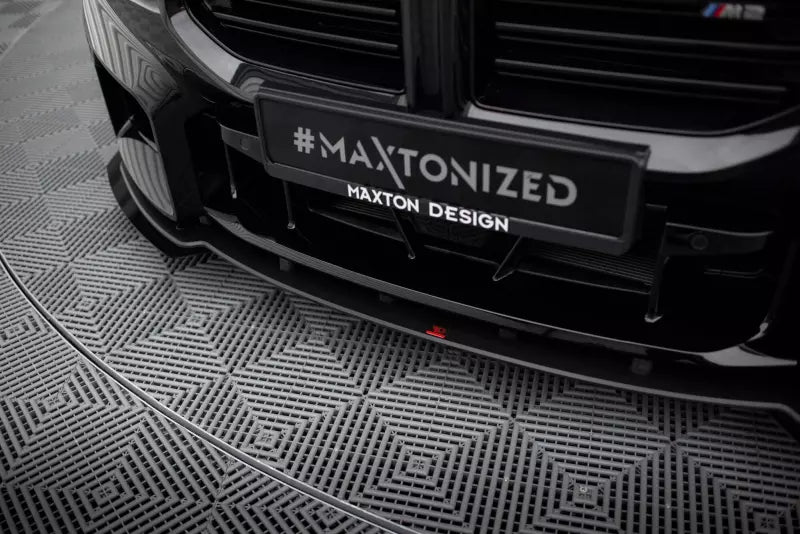 Maxton Design Street Pro Frontlippe für BMW M2 G87 Schwarz mit Hochglanz Flaps – Ansicht 3