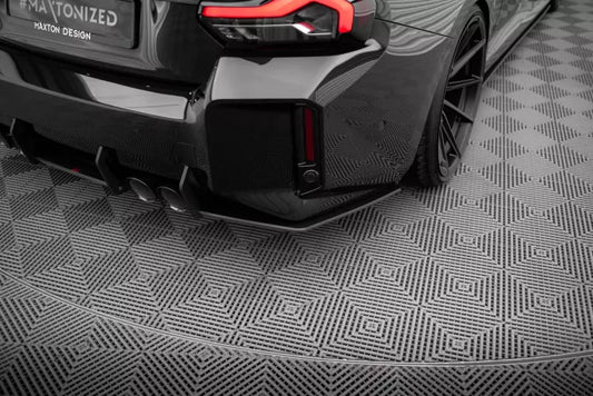 Maxton Design Street Pro Diffusor Flaps für BMW M2 G87 Schwarz matt – Ansicht 1