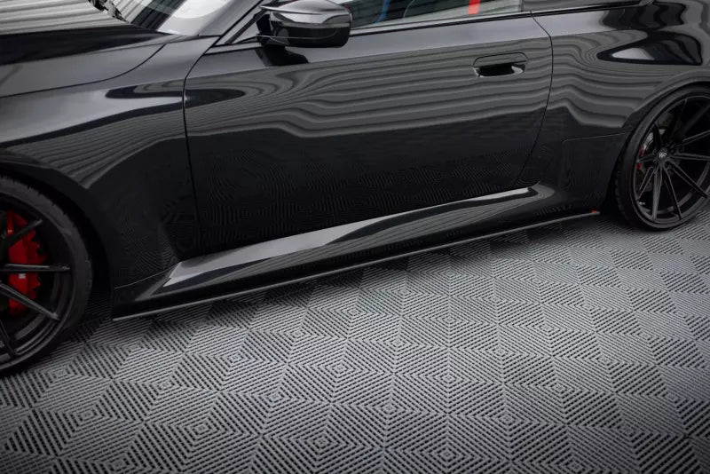 Maxton Design Street Pro Seitenschweller (Paar) für BMW M2 G87 Schwarz matt – Ansicht 1
