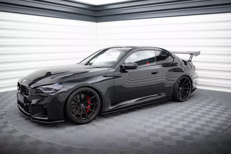 Maxton Design Street Pro Seitenschweller (Paar) für BMW M2 G87 Schwarz matt – Ansicht 2