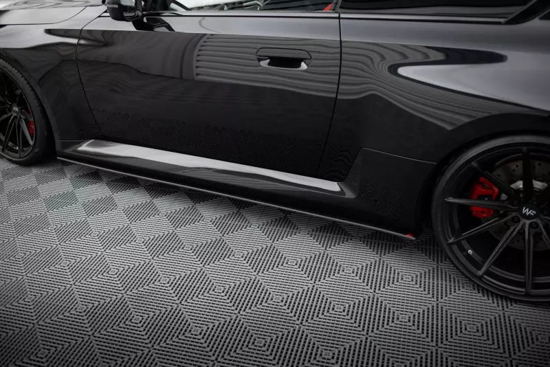 Maxton Design Street Pro Seitenschweller (Paar) für BMW M2 G87 Schwarz matt – Ansicht 3