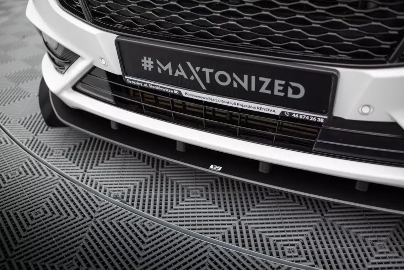 Maxton Design Street Pro Frontlippe für Ford Mondeo Sport Mk5 Facelift / Fusion Sport Mk2 Facelift Schwarz mit Hochglanz Flaps – Ansicht 3