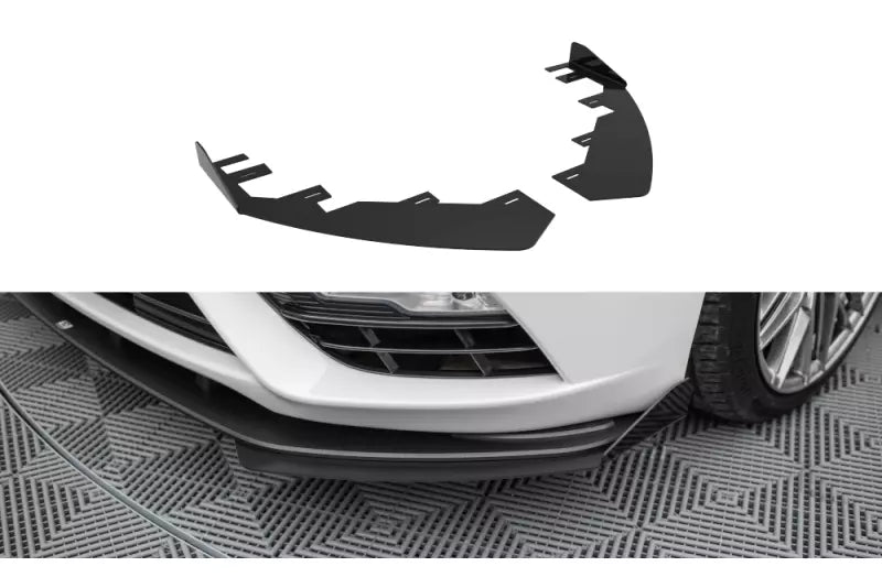 Maxton Design Street Pro Frontlippen Flaps für Ford Mondeo Sport Mk5 Facelift / Fusion Sport Mk2 Facelift – Ansicht 1