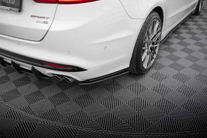 Maxton Design Street Pro Diffusor Flaps für Ford Mondeo Sport Mk5 Facelift / Fusion Sport Mk2 Facelift Schwarz matt – Ansicht 1