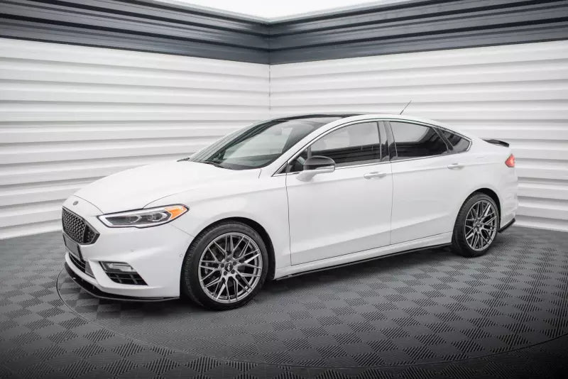 Maxton Design Street Pro Seitenschweller (Paar) für Ford Mondeo Sport Mk5 Facelift / Fusion Sport Mk2 Facelift Schwarz matt – Ansicht 2