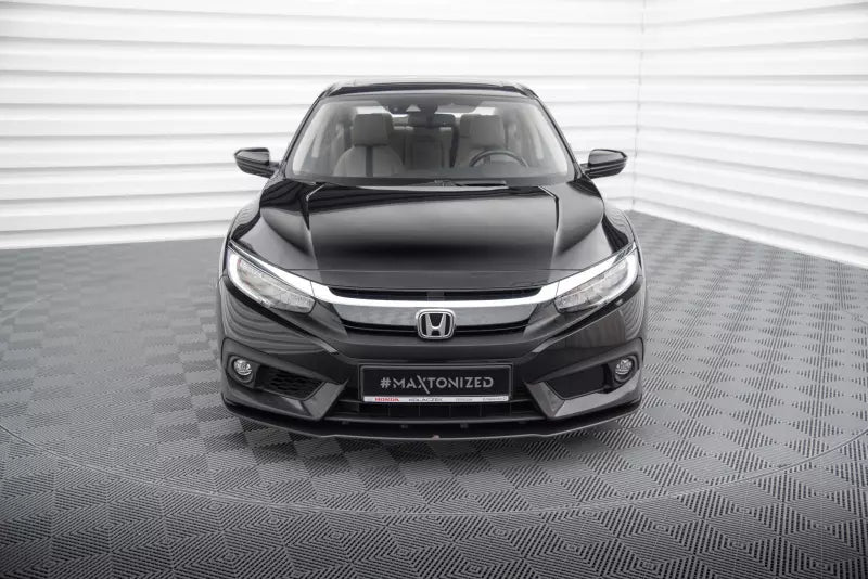 Maxton Design Street Pro Frontlippe für Honda Civic Mk10 Schwarz matt – Ansicht 2