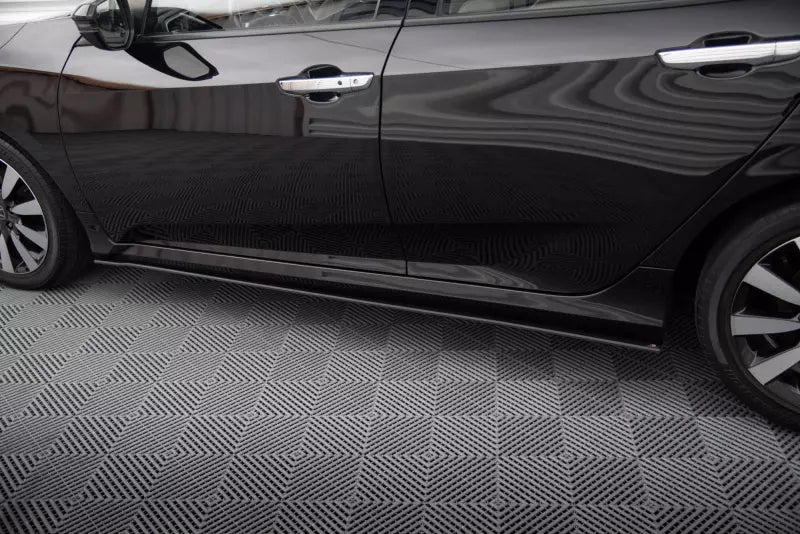 Maxton Design Street Pro Seitenschweller (Paar) für Honda Civic Mk10 Schwarz matt – Ansicht 3