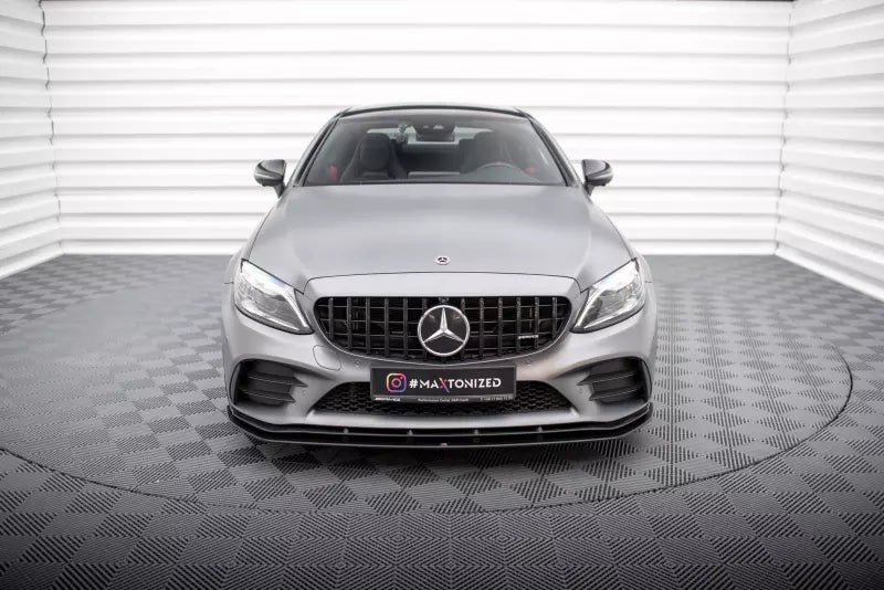 Maxton Design Street Pro Frontlippe für Mercedes-AMG C43 Coupe C205 Facelift Schwarz matt – Ansicht 2