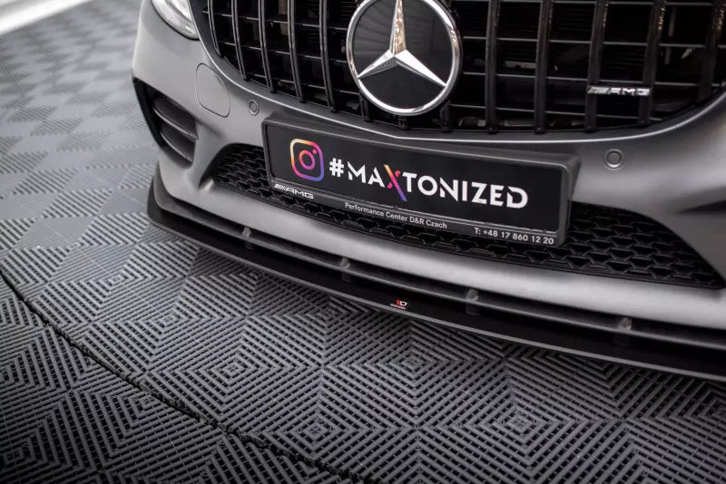 Maxton Design Street Pro Frontlippe für Mercedes-AMG C43 Coupe C205 Facelift Schwarz matt – Ansicht 3