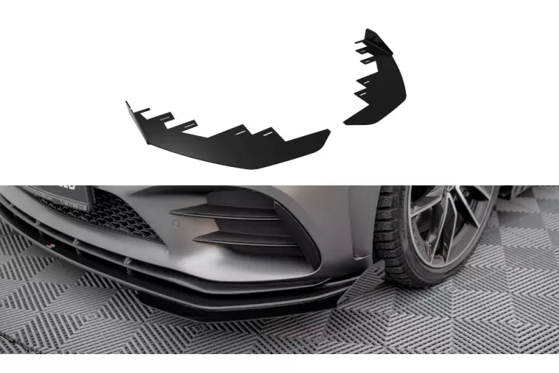 Maxton Design Street Pro Frontlippen Flaps für Mercedes-AMG C43 Coupe C205 Facelift – Ansicht 1