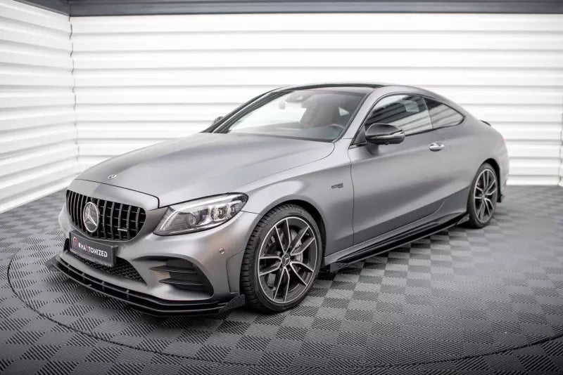 Maxton Design Street Pro Frontlippen Flaps für Mercedes-AMG C43 Coupe C205 Facelift – Ansicht 2