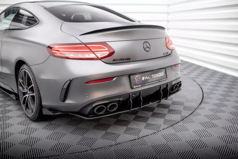 Maxton Design Street Pro Heckdiffusor für Mercedes-AMG C43 Coupe C205 Facelift Schwarz – Ansicht 2