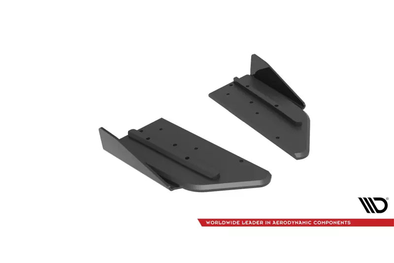 Maxton Design Street Pro Diffusor Flaps für Mercedes-AMG C43 Coupe C205 Facelift matt Schwarz mit Hochglanz Flaps – Ansicht 4