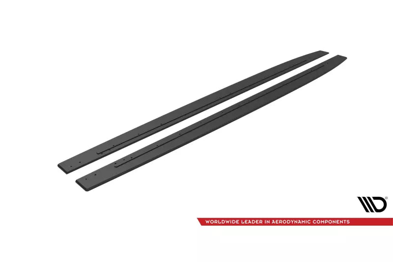Maxton Design Street Pro Seitenschweller (Paar) für Mercedes-AMG C43 Coupe C205 Facelift Schwarz matt – Ansicht 4