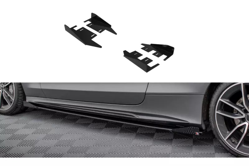Maxton Design Street Pro Seitenschweller-Flaps für Mercedes-AMG C43 Coupe C205 Facelift – Ansicht 1