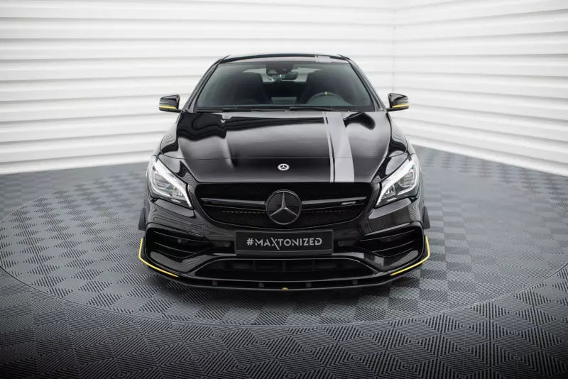 Maxton Design Street Pro Frontlippe für Mercedes-AMG CLA 45 Aero C117 Facelift Schwarz matt – Ansicht 2