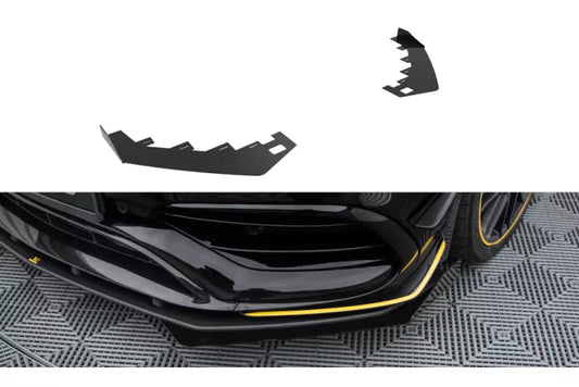 Maxton Design Street Pro Frontlippen Flaps für Mercedes-AMG CLA 45 Aero C117 Facelift – Ansicht 1