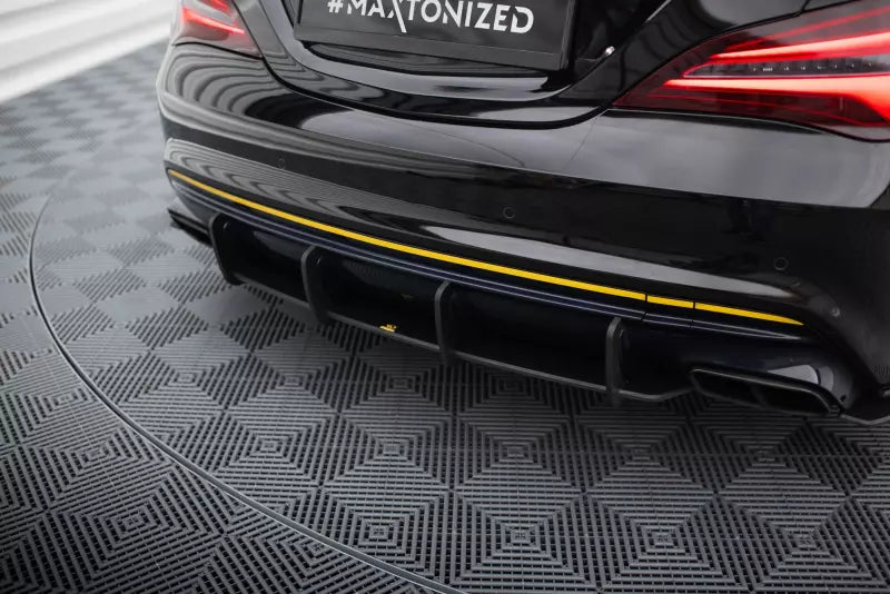Maxton Design Street Pro Heckdiffusor für Mercedes-AMG CLA 45 C117 Facelift Schwarz – Ansicht 1