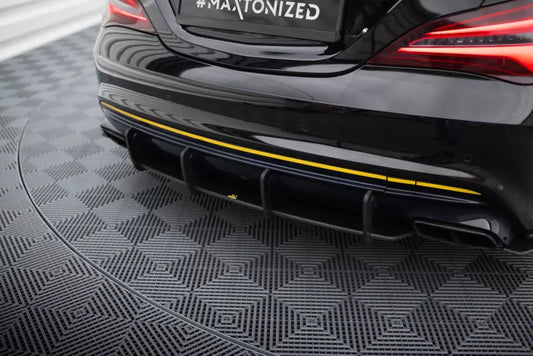 Maxton Design Street Pro Heckdiffusor für Mercedes-AMG CLA 45 C117 Facelift Schwarz – Ansicht 1
