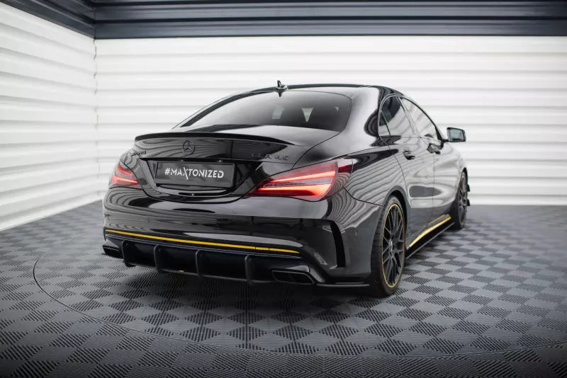 Maxton Design Street Pro Diffusor Flaps für Mercedes-AMG CLA 45 C117 Facelift Schwarz matt – Ansicht 3