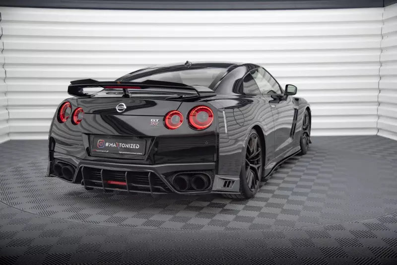 Maxton Design Street Pro Heckdiffusor für Nissan GTR R35 Facelift Schwarz – Ansicht 1