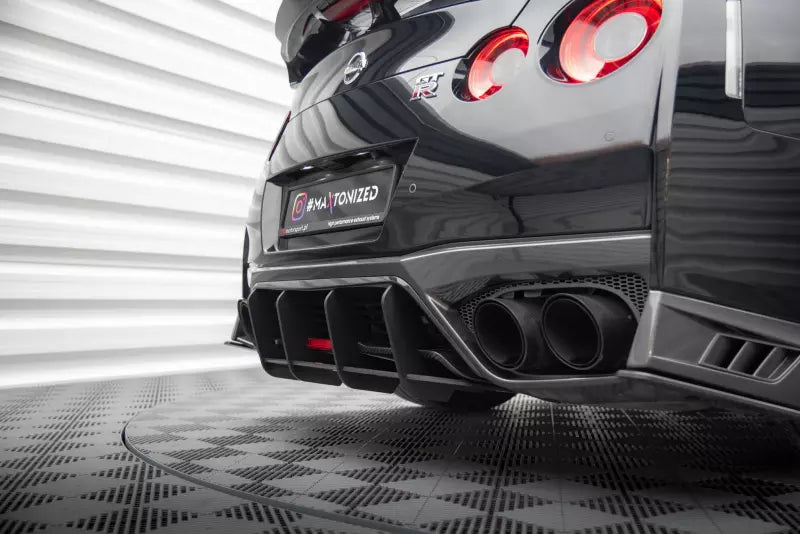 Maxton Design Street Pro Heckdiffusor für Nissan GTR R35 Facelift Schwarz – Ansicht 2