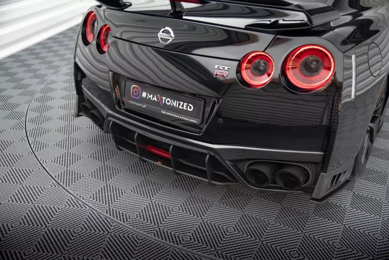 Maxton Design Street Pro Heckdiffusor für Nissan GTR R35 Facelift Schwarz – Ansicht 3
