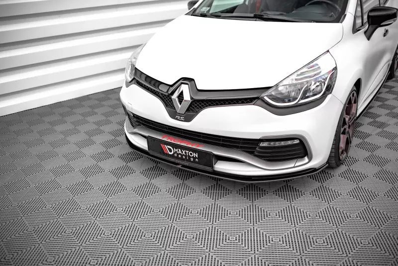 Maxton Design Street Pro Frontlippe für Renault Clio RS Mk4 Schwarz matt – Ansicht 1