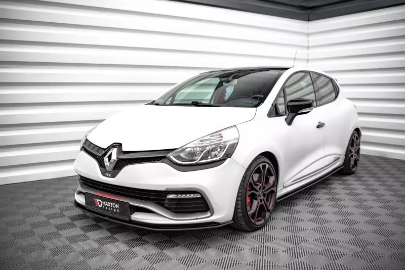 Maxton Design Street Pro Frontlippe für Renault Clio RS Mk4 Schwarz matt – Ansicht 3