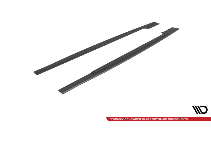 Maxton Design Street Pro Seitenschweller (Paar) für Renault Clio RS Mk4 Schwarz matt – Ansicht 4