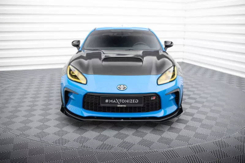 Maxton Design Street Pro Frontlippe für Toyota GR86 Mk1 Schwarz mit Hochglanz Flaps – Ansicht 2
