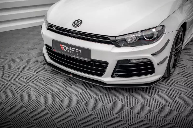 Maxton Design Street Pro Frontlippe V.2 für VW Scirocco R Mk3 Schwarz matt – Ansicht 1