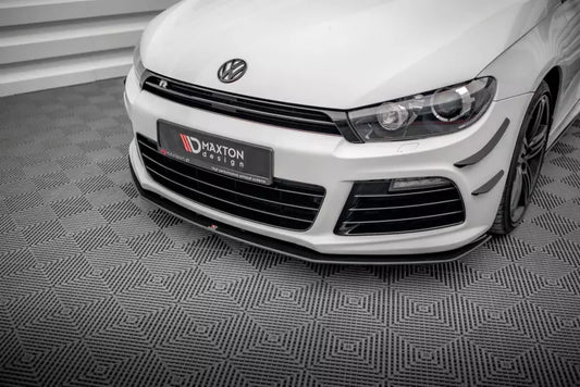 Maxton Design Street Pro Frontlippe V.2 für VW Scirocco R Mk3 Schwarz matt – Ansicht 1