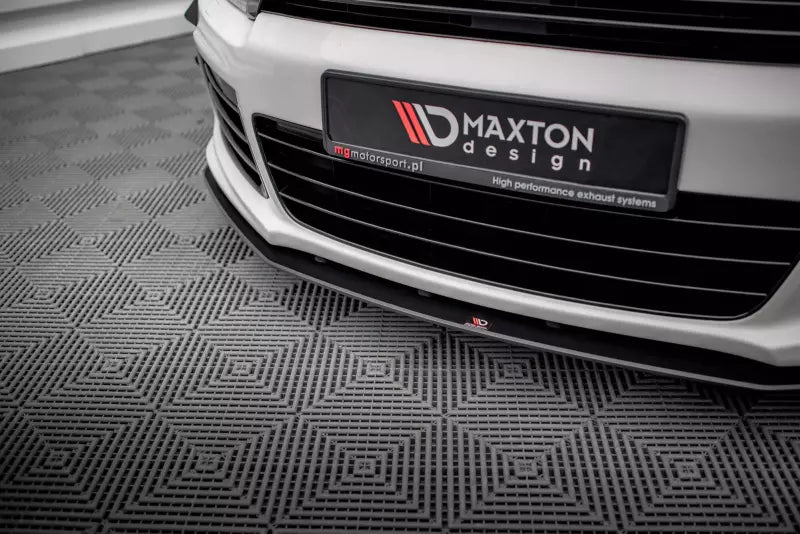 Maxton Design Street Pro Frontlippe V.2 für VW Scirocco R Mk3 Schwarz matt – Ansicht 3