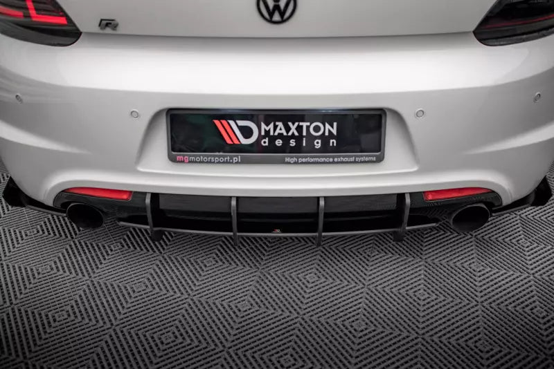 Maxton Design Street Pro Heckdiffusor für Volkswagen Scirocco R Mk3 Schwarz matt – Ansicht 1