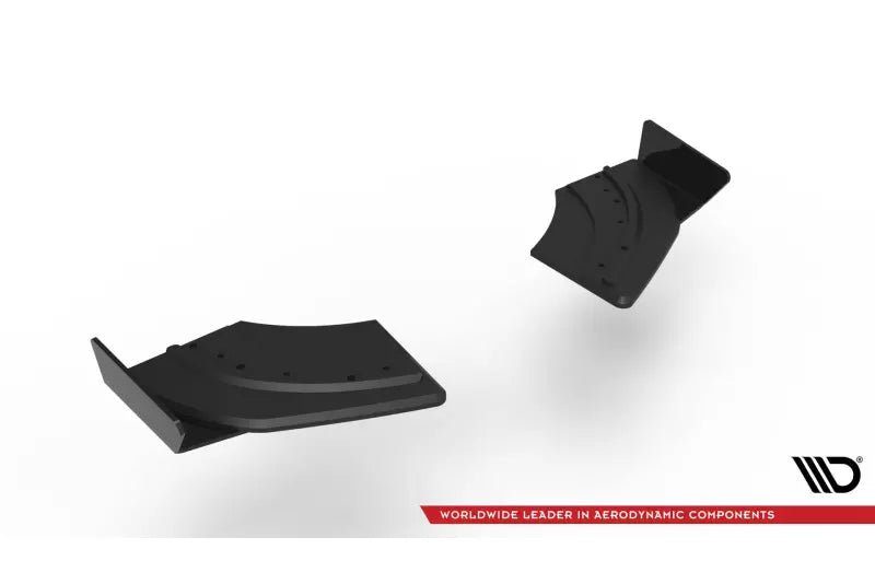 Maxton Design Street Pro Diffusor Flaps für Volkswagen Scirocco R Mk3 matt Schwarz mit Hochglanz Flaps – Ansicht 3