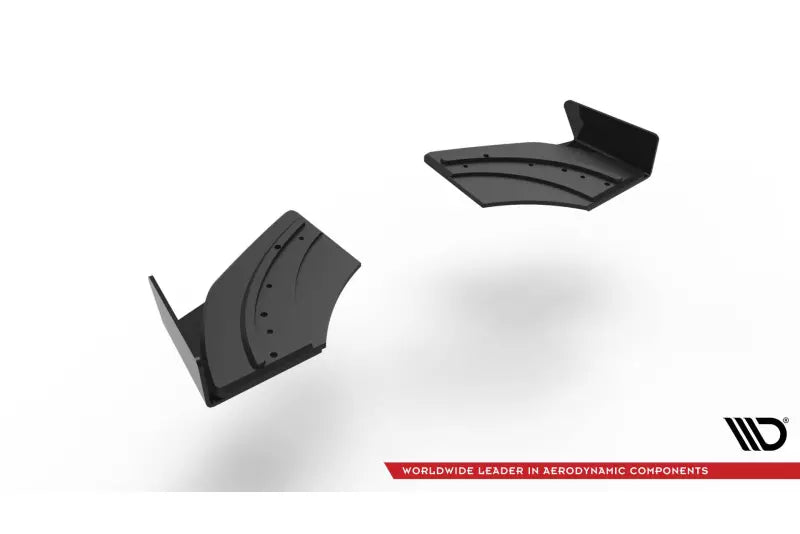 Maxton Design Street Pro Diffusor Flaps für Volkswagen Scirocco R Mk3 matt Schwarz mit Hochglanz Flaps – Ansicht 4