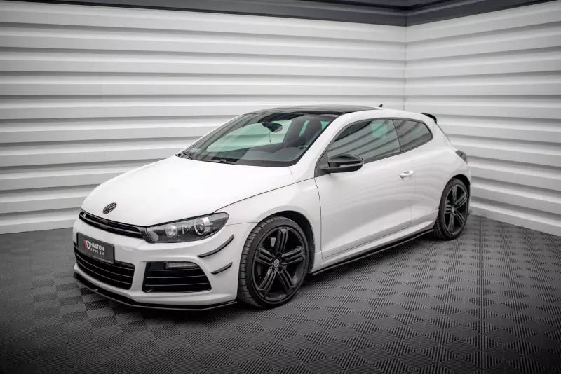 Maxton Design Street Pro Seitenschweller (Paar) V.2 für VW Scirocco R Mk3 Schwarz matt – Ansicht 2