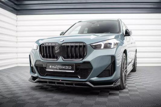 Maxton Design Frontlippe für BMW X1 M-Paket U11 Hochglanz schwarz – Ansicht 1