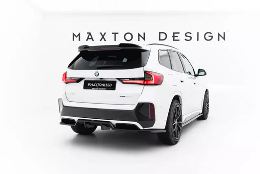 Maxton Design Heckdiffusor DTM Look für BMW X1 M-Paket U11 Hochglanz schwarz – Ansicht 1