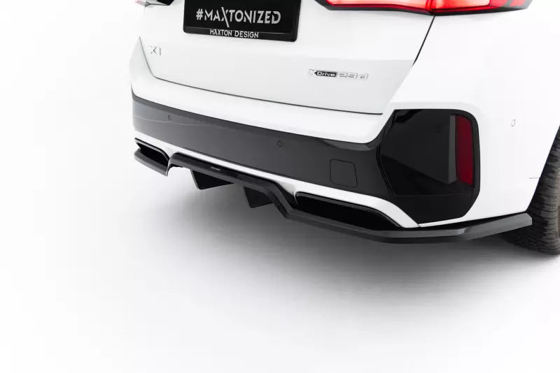 Maxton Design Heckdiffusor DTM Look für BMW X1 M-Paket U11 Hochglanz schwarz – Ansicht 2