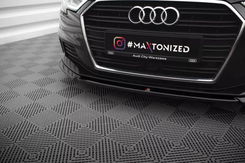 Maxton Design Frontlippe V.2 für Audi A3 Sportback 8V Facelift Hochglanz schwarz – Ansicht 3