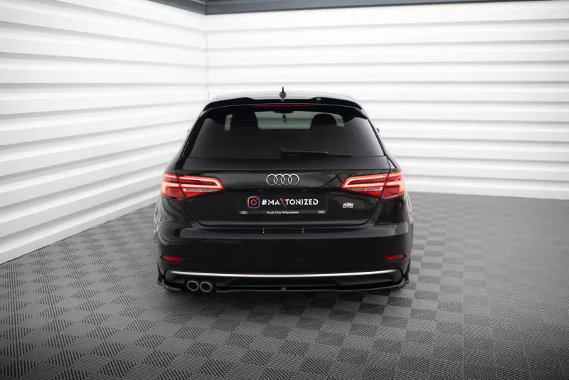 Maxton Design Diffusor Flaps für Audi A3 Sportback 8V Facelift Hochglanz schwarz – Ansicht 2