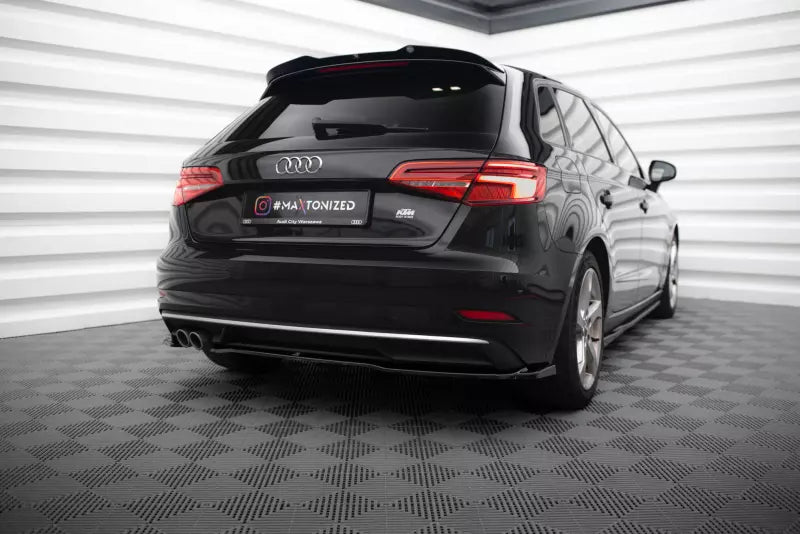 Maxton Design Diffusor Flaps für Audi A3 Sportback 8V Facelift Hochglanz schwarz – Ansicht 4
